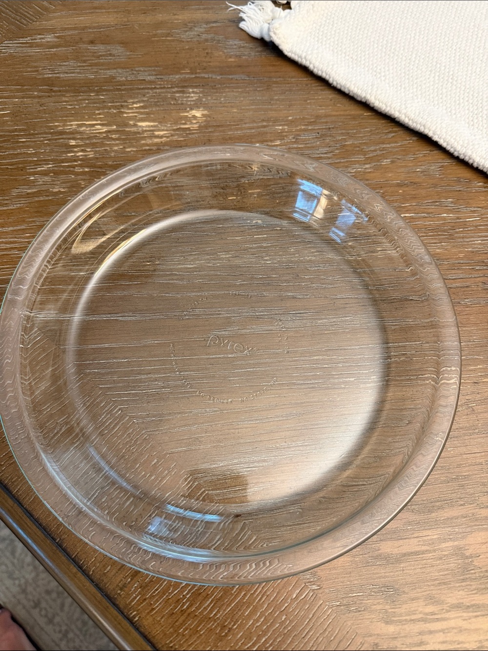 Pyrex Clear Glass Pie Dish - Transparent Glass Bakeware 209